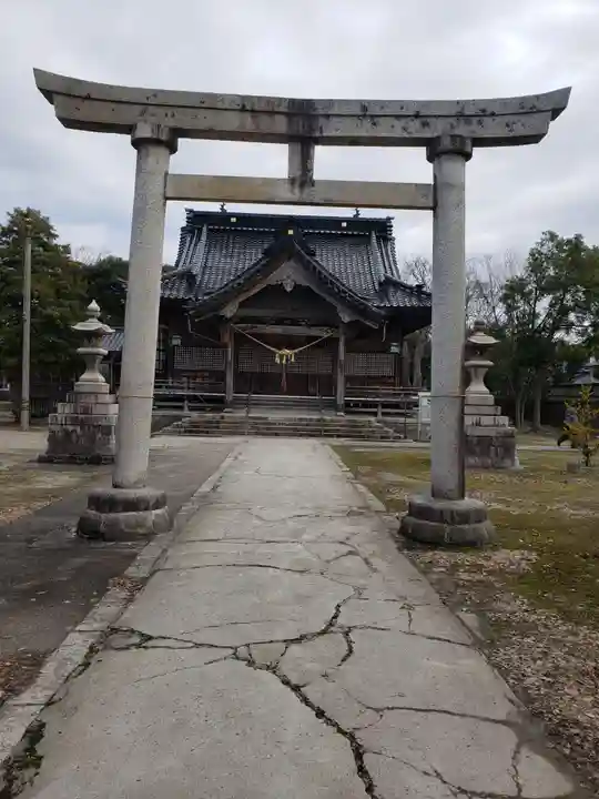 櫟原神社の鳥居