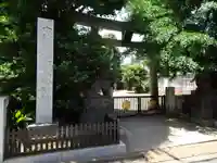 月見岡八幡神社の鳥居