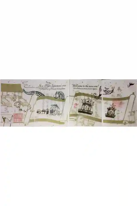 10月、11月とつなげるとイラストが繋がる構成です。