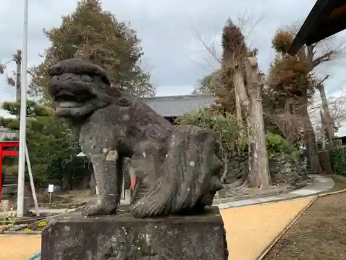 上中居諏訪神社の狛犬