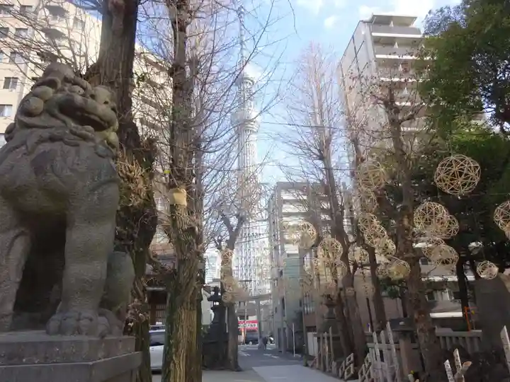 牛嶋神社の狛犬