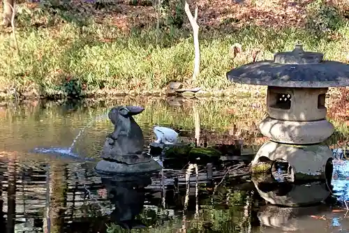 調神社の庭園