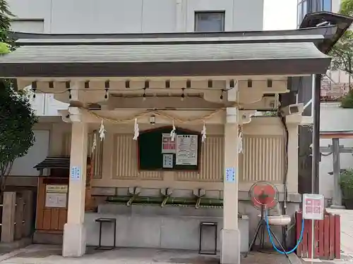 露天神社（お初天神）の手水