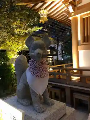 福徳神社（芽吹稲荷）の狛犬