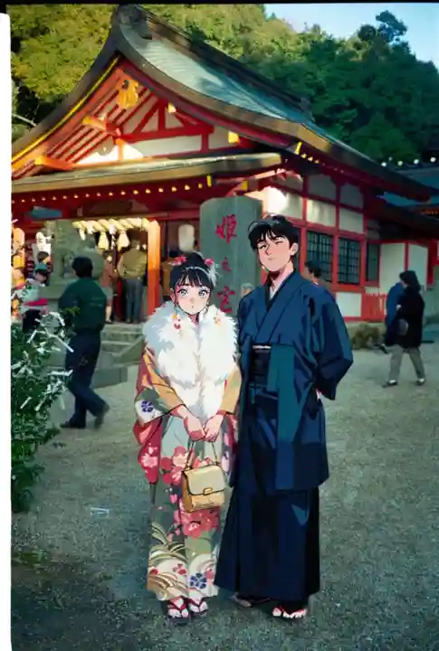 大縣神社の初詣