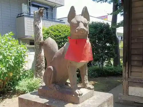 門前稲荷神社の狛犬