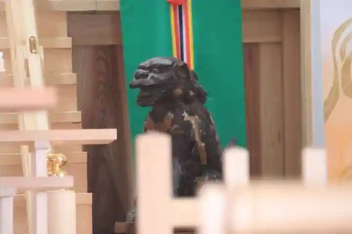 阿久津「田村神社」(郡山市阿久津町)旧社名:伊豆箱根三嶋三社の狛犬