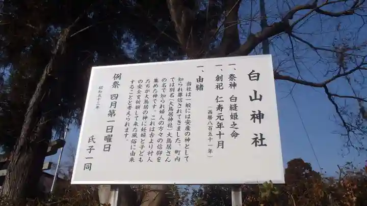 白山神社(伊保町)の歴史