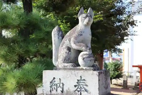 篠葉沢稲荷神社の狛犬