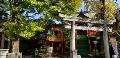 於玉稲荷神社の鳥居