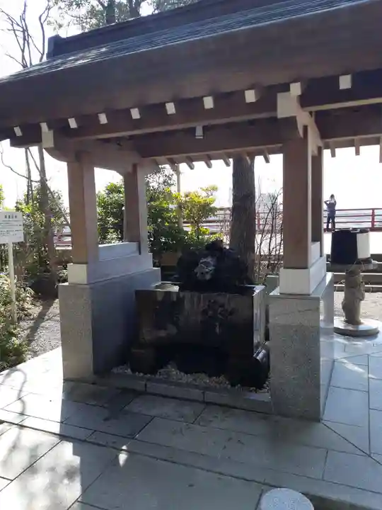 多摩川浅間神社の手水舎