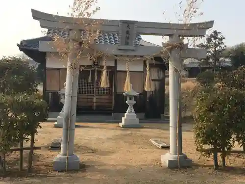 前開下大歳神社の鳥居