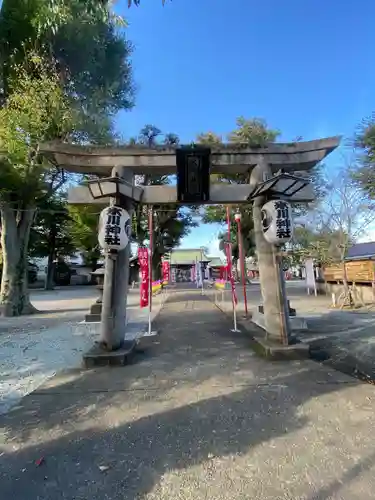 相模原氷川神社の鳥居