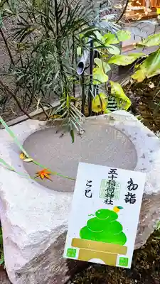 お正月御朱印『干支•若草色』
他にも「江戸紫」「橙色」「桃色」「浅葱色」「玉虫色」があったのですが行くのが遅かったのでお目当ての玉虫色は頒布終了😿悩んで若草色にしました。