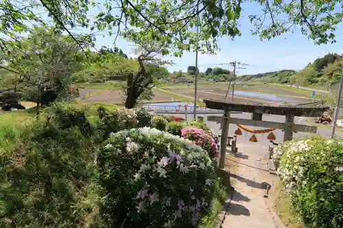 長屋神社の庭園