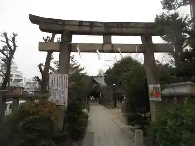 鳩森八幡神社の鳥居