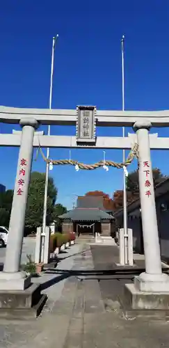 中馬場諏訪神社の鳥居