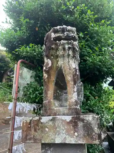 國津意加美神社の狛犬