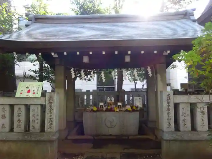 神明氷川神社の手水舎