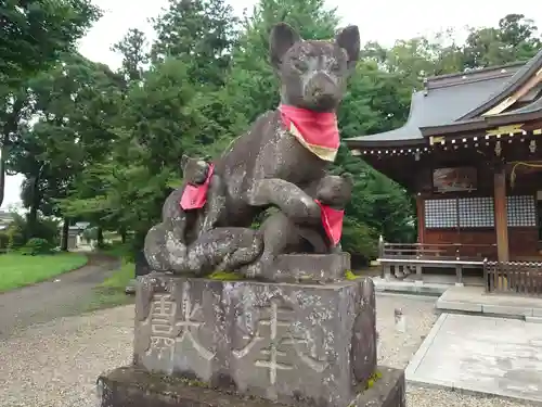 女化神社の狛犬