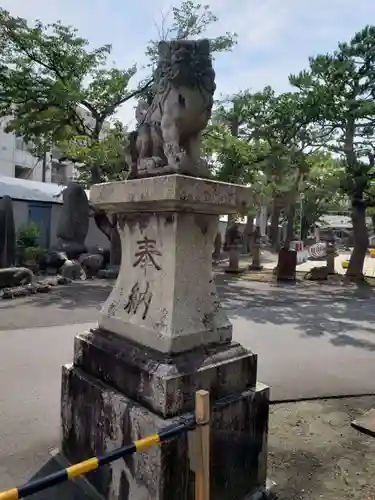 於保多神社の狛犬