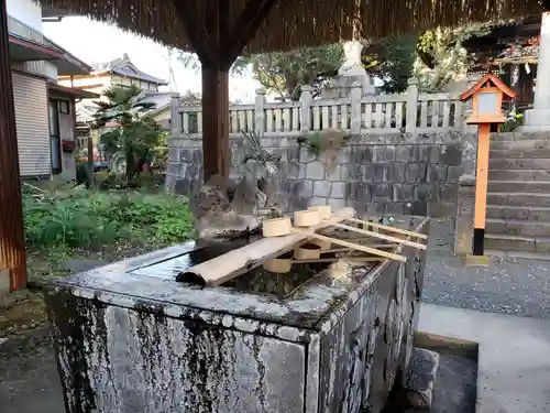  高鳥天満宮の手水