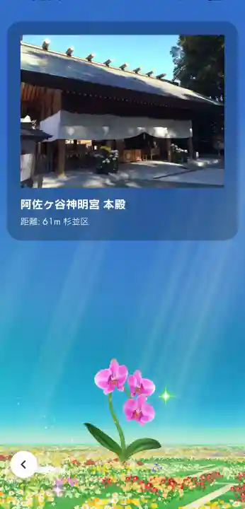 阿佐ヶ谷神明宮の{uncategorized: "未分類", other: "その他", undefined: "問題あり", building: "その他建物", grave: "お墓", sacred_gate: "鳥居", guardian: "狛犬", statue: "像", buddha: "仏像", history: "歴史", nature: "自然", garden: "庭園", animal: "動物", pagoda: "塔", temizu: "手水舎", mountain_gate: "山門・神門", sanctuary: "本殿・本堂", subordinate: "末社・摂社", art: "芸術", scenery: "景色", jizo: "地蔵", ema: "絵馬", goshuin: "御朱印", omikuji: "おみくじ", items: "授与品その他", amulet: "お守り", goshuincho: "御朱印帳", eats: "食事", festival: "お祭り", votive_dance: "神楽", shichigosan: "七五三参", wedding: "結婚式", experience: "体験その他", initially: "初詣", around: "周辺", anti_infection: "感染症対策"}