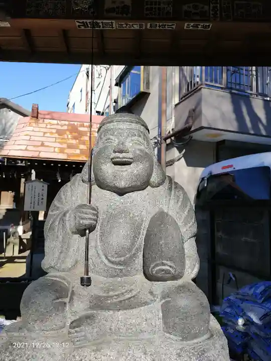千住神社の像