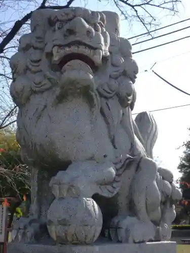 白山神社（二子町）の狛犬