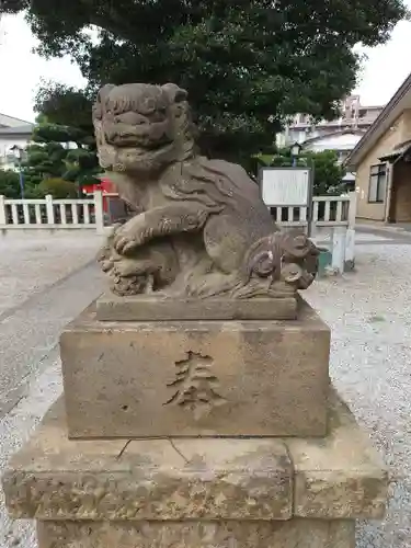 小村田氷川神社の狛犬