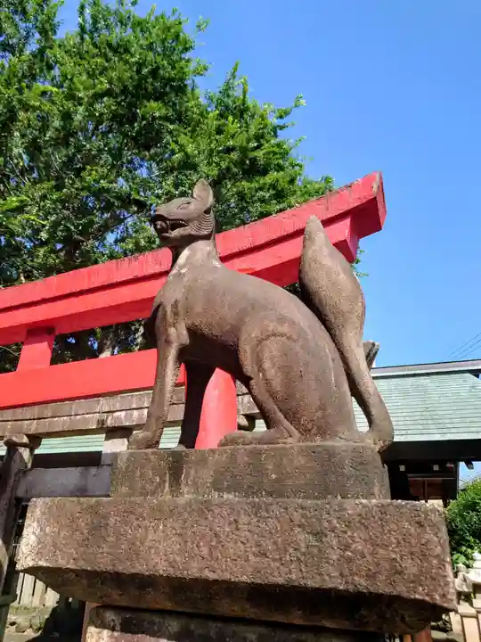 溝旗神社(肇國神社)の狛犬