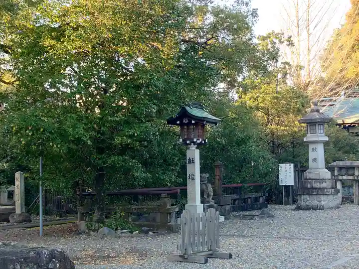 溝旗神社(肇國神社)の庭園