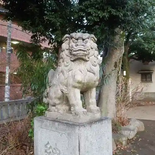 新井天神北野神社の狛犬