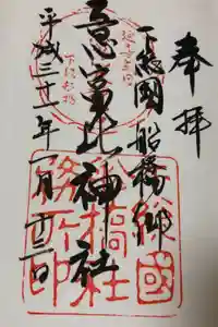 意富比神社の御朱印
