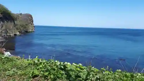 忍路神社の景色