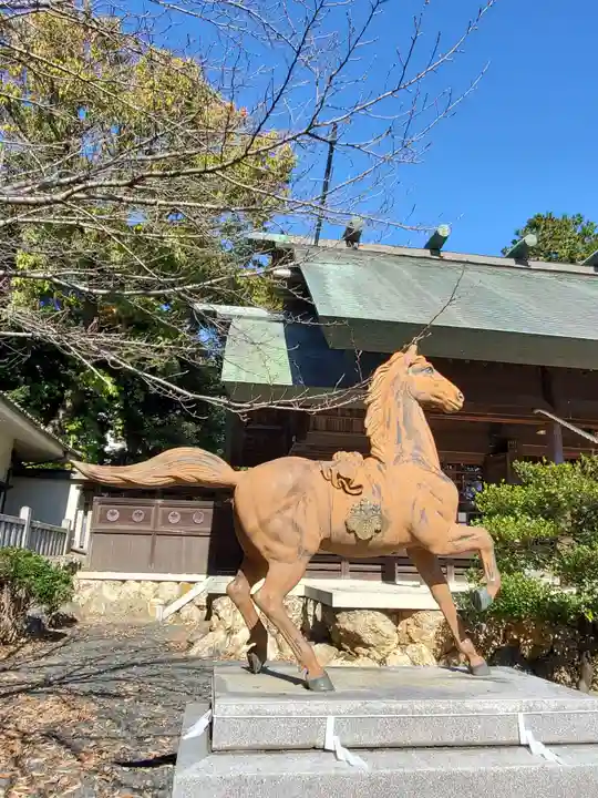 大岩神明宮の狛犬