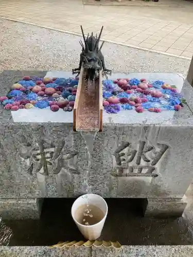 川越八幡宮の手水