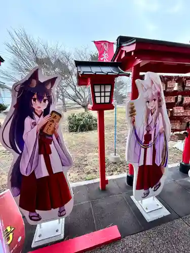 函館伏白稲荷神社の像
