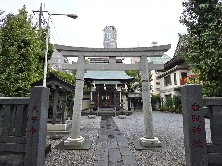 中葛西香取神社の鳥居