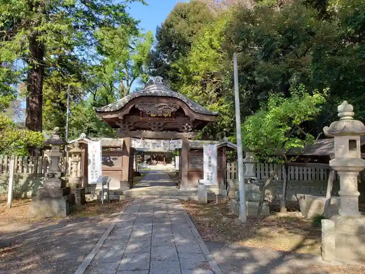 朝日森天満宮の山門・神門