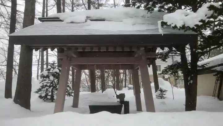 大谷地神社の手水舎