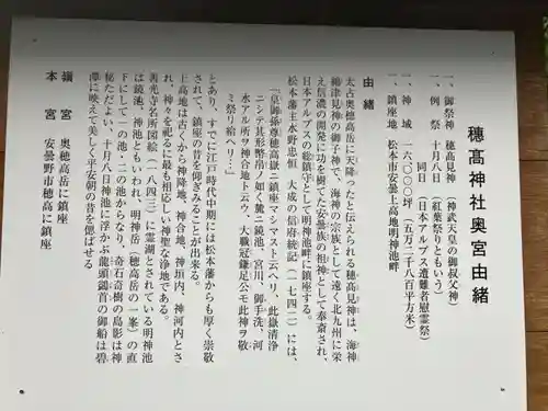 穂高神社奥宮(長野県)