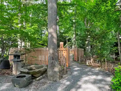 旭川神社の庭園