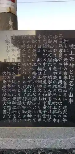 吹上天神社の歴史