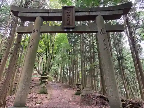 能勢妙見山（真如寺境外仏堂）の鳥居