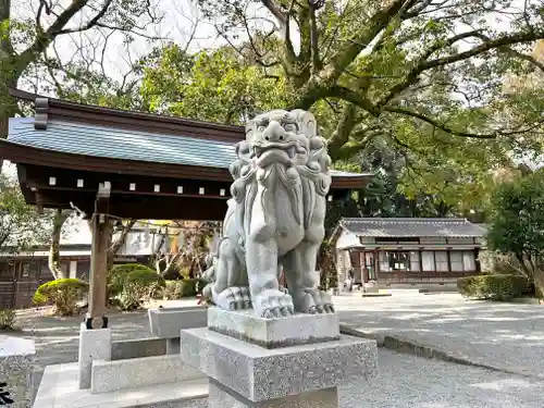 千栗八幡宮の狛犬