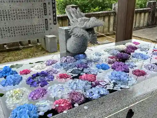 粟井神社の手水