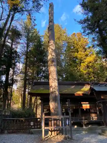 諏訪大社下社春宮の自然