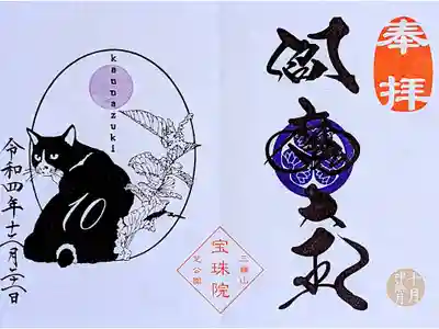 令和3年月替り御朱印 10月
『ハチワレとイタドリ•閻魔大王』