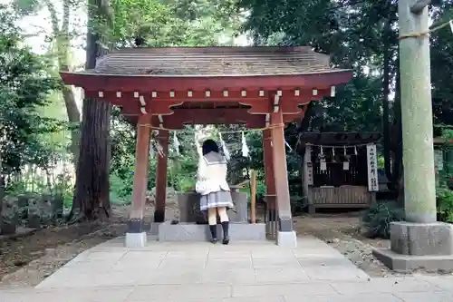 三ケ尻八幡神社の手水舎